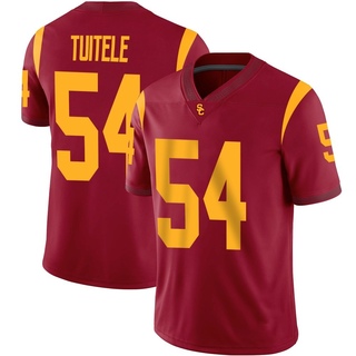 AJ Tuitele Game Youth USC Trojans Cardinal Football Jersey