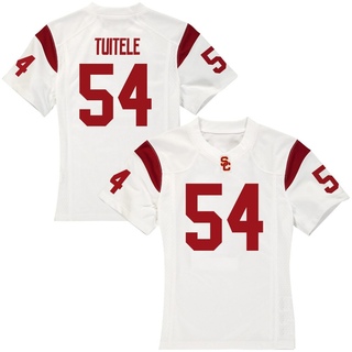 AJ Tuitele Replica White Women's USC Trojans Football Jersey