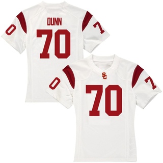 Aaron Dunn Replica White Women's USC Trojans Football Jersey