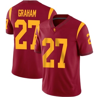 Alex Graham Game Youth USC Trojans Cardinal Football Jersey