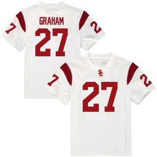 Alex Graham Replica White Men's USC Trojans Football Jersey