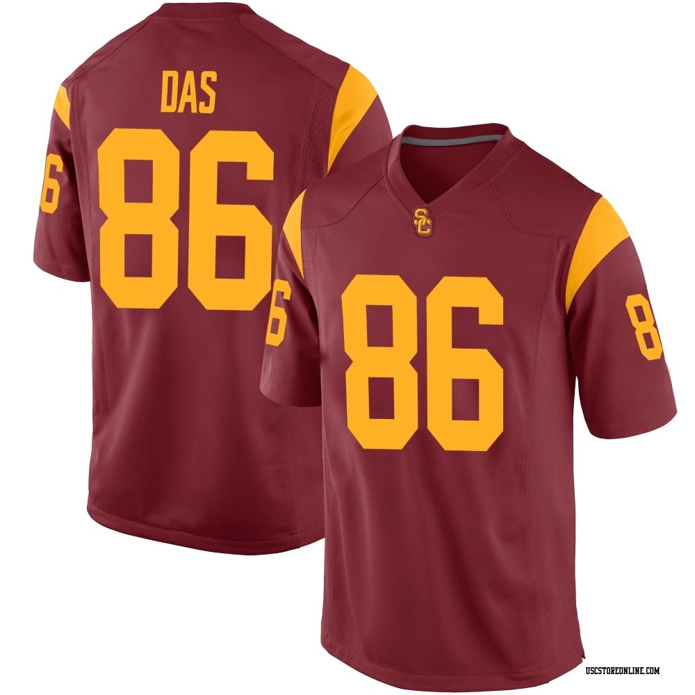 Asante Das Replica Men's USC Trojans Cardinal Football Jersey