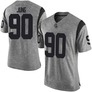 Brady Jung Limited Gray Men's USC Trojans Football Jersey