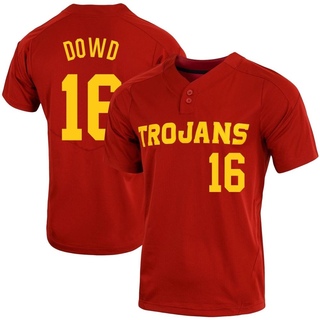 Brayden Dowd Replica Men's USC Trojans Cardinal Vapor Two-Button Baseball Jersey
