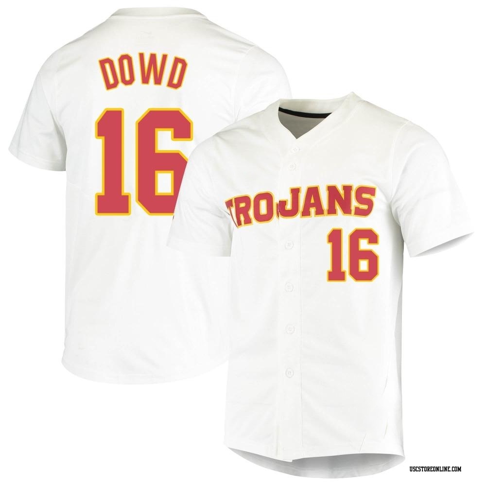 Brayden Dowd Replica White Youth USC Trojans Vapor Untouchable Full-Button Baseball Jersey