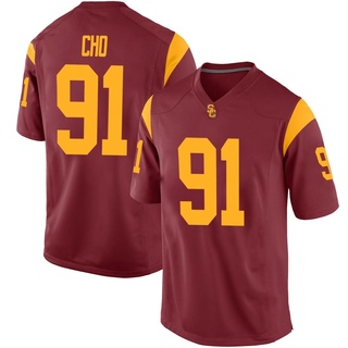 Brendan Cho Replica Men's USC Trojans Cardinal Football Jersey