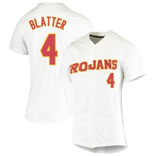 Brock Blatter Replica White Women's USC Trojans Vapor Untouchable Full-Button Baseball Jersey