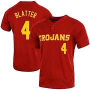 Brock Blatter Replica Youth USC Trojans Cardinal Vapor Two-Button Baseball Jersey