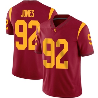 Carlon Jones Game Youth USC Trojans Cardinal Football Jersey