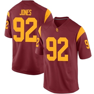 Carlon Jones Replica Youth USC Trojans Cardinal Football Jersey
