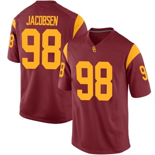 Cash Jacobsen Replica Men's USC Trojans Cardinal Football Jersey