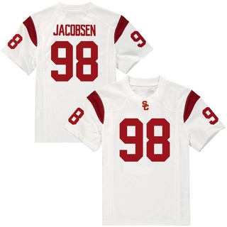 Cash Jacobsen Replica White Youth USC Trojans Football Jersey