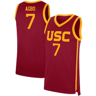 Chibuzo Agbo Replica Men's USC Trojans Cardinal Performance Basketball Jersey
