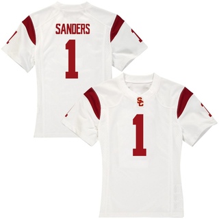 Eli Sanders Replica White Women's USC Trojans Football Jersey