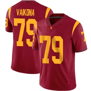 Elijah Vaikona Game Men's USC Trojans Cardinal Football Jersey