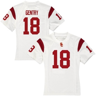 Eric Gentry Replica White Women's USC Trojans Football Jersey