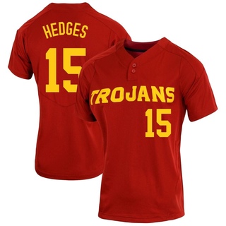 Ethan Hedges Replica Women's USC Trojans Cardinal Vapor Two-Button Baseball Jersey