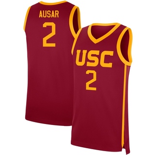 Ezra Ausar Replica Youth USC Trojans Cardinal Performance Basketball Jersey