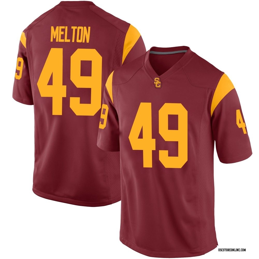 Fisher Melton Replica Youth USC Trojans Cardinal Football Jersey