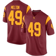 Fisher Melton Replica Youth USC Trojans Cardinal Football Jersey