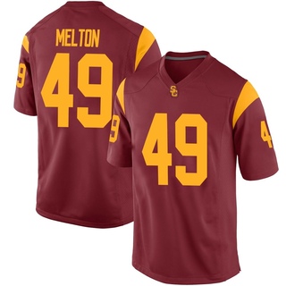 Fisher Melton Replica Youth USC Trojans Cardinal Football Jersey