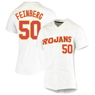 Harrison Feinberg Replica White Women's USC Trojans Vapor Untouchable Full-Button Baseball Jersey