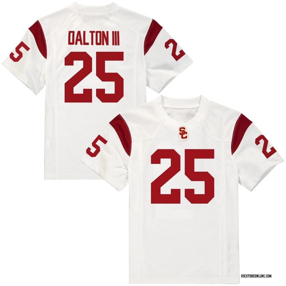 Harry Dalton III Replica White Men's USC Trojans Football Jersey