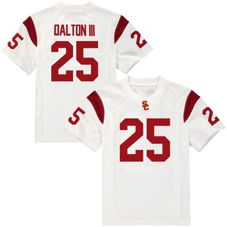 Harry Dalton III Replica White Youth USC Trojans Football Jersey