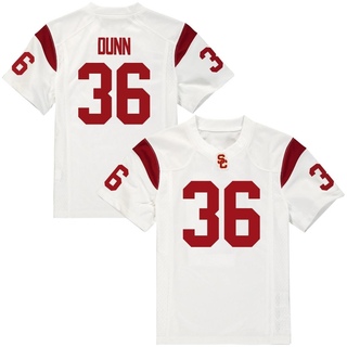 Hunter Dunn Replica White Youth USC Trojans Football Jersey