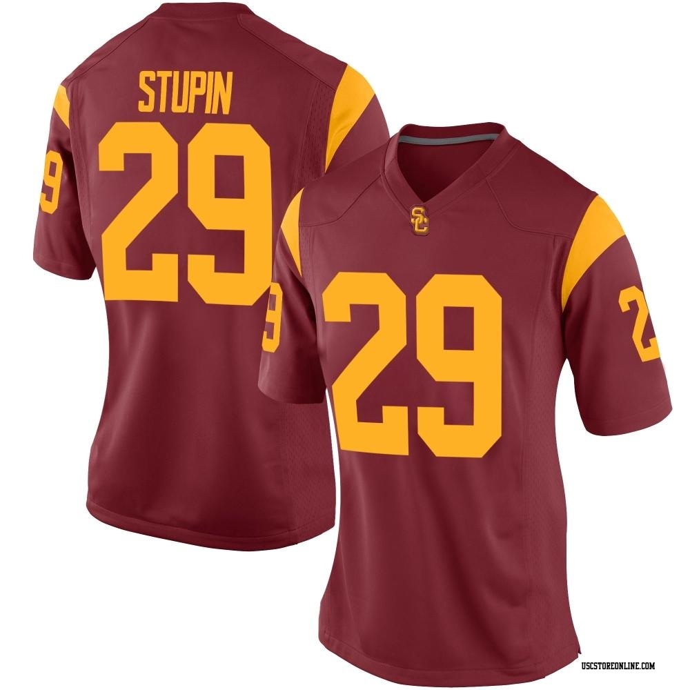Jack Stupin Replica Women's USC Trojans Cardinal Football Jersey