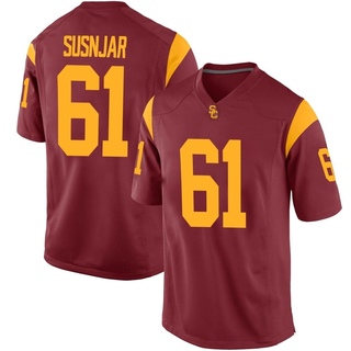 Jack Susnjar Replica Men's USC Trojans Cardinal Football Jersey