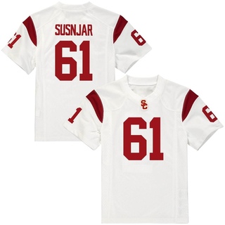 Jack Susnjar Replica White Men's USC Trojans Football Jersey