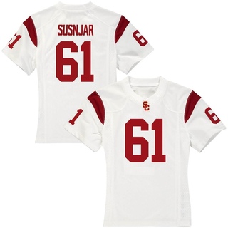 Jack Susnjar Replica White Women's USC Trojans Football Jersey