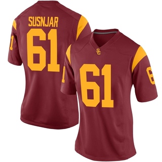 Jack Susnjar Replica Women's USC Trojans Cardinal Football Jersey