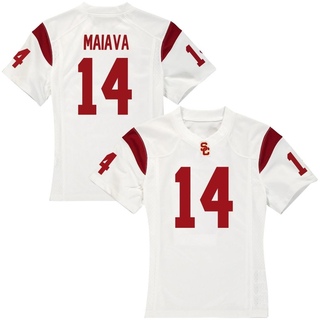 Jayden Maiava Replica White Women's USC Trojans Football Jersey