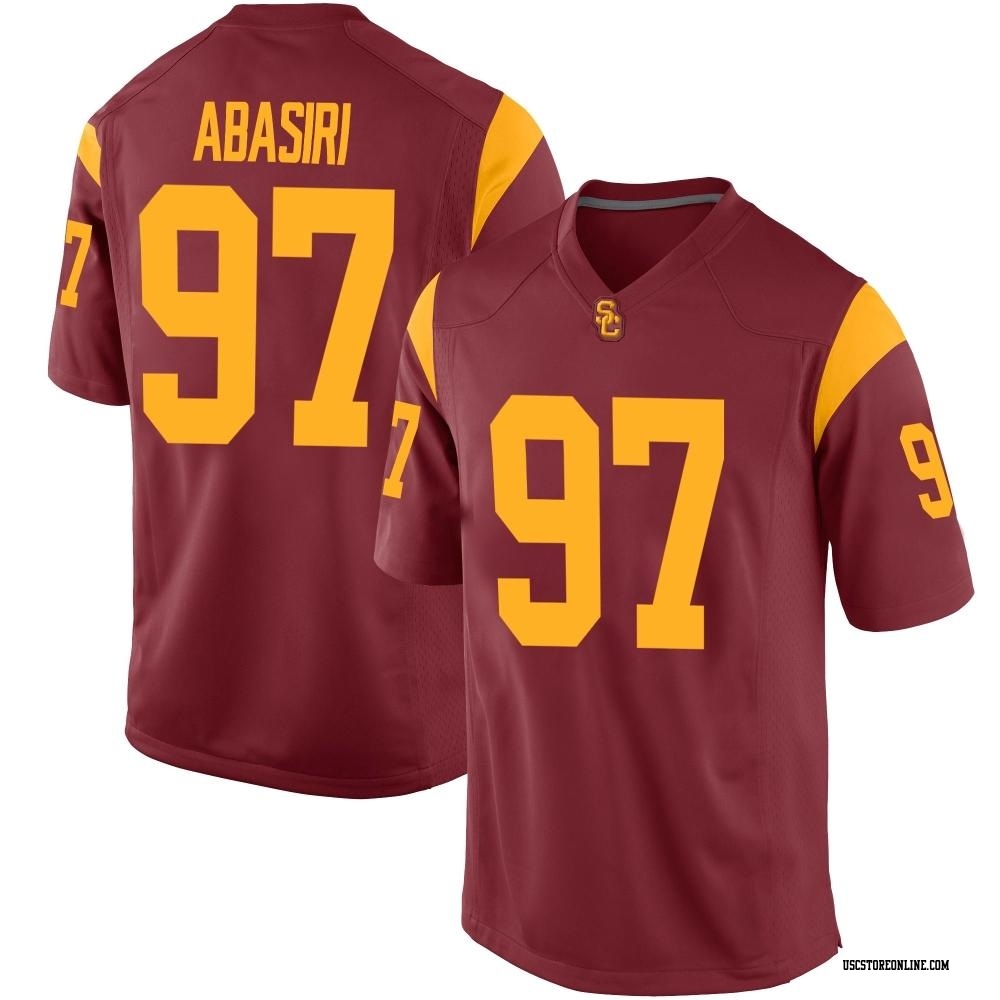 Jide Abasiri Replica Men's USC Trojans Cardinal Football Jersey