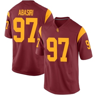 Jide Abasiri Replica Men's USC Trojans Cardinal Football Jersey