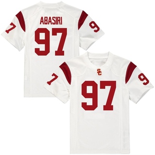 Jide Abasiri Replica White Youth USC Trojans Football Jersey