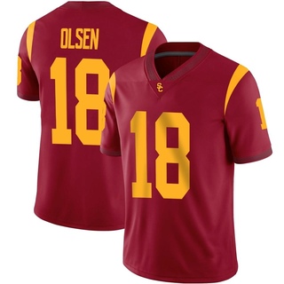 Joey Olsen Game Youth USC Trojans Cardinal Football Jersey