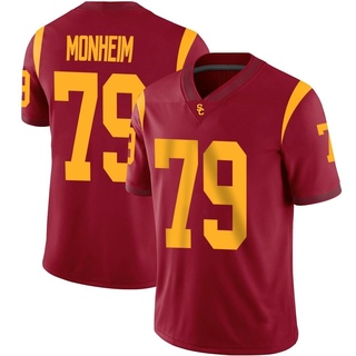 Jonah Monheim Game Men's USC Trojans Cardinal Football Jersey