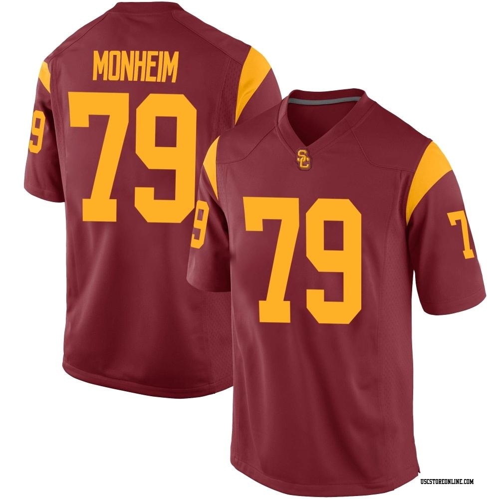 Jonah Monheim Replica Youth USC Trojans Cardinal Football Jersey