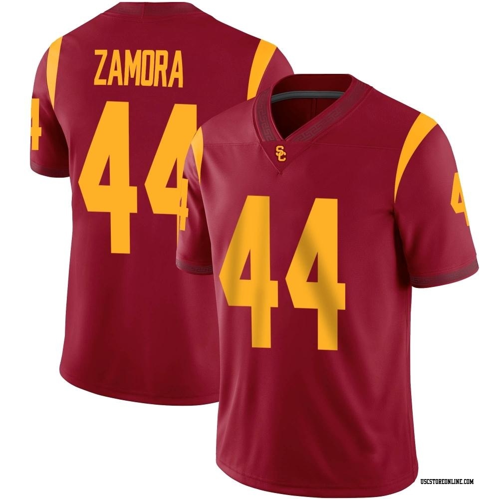 Josiah Zamora Game Youth USC Trojans Cardinal Football Jersey