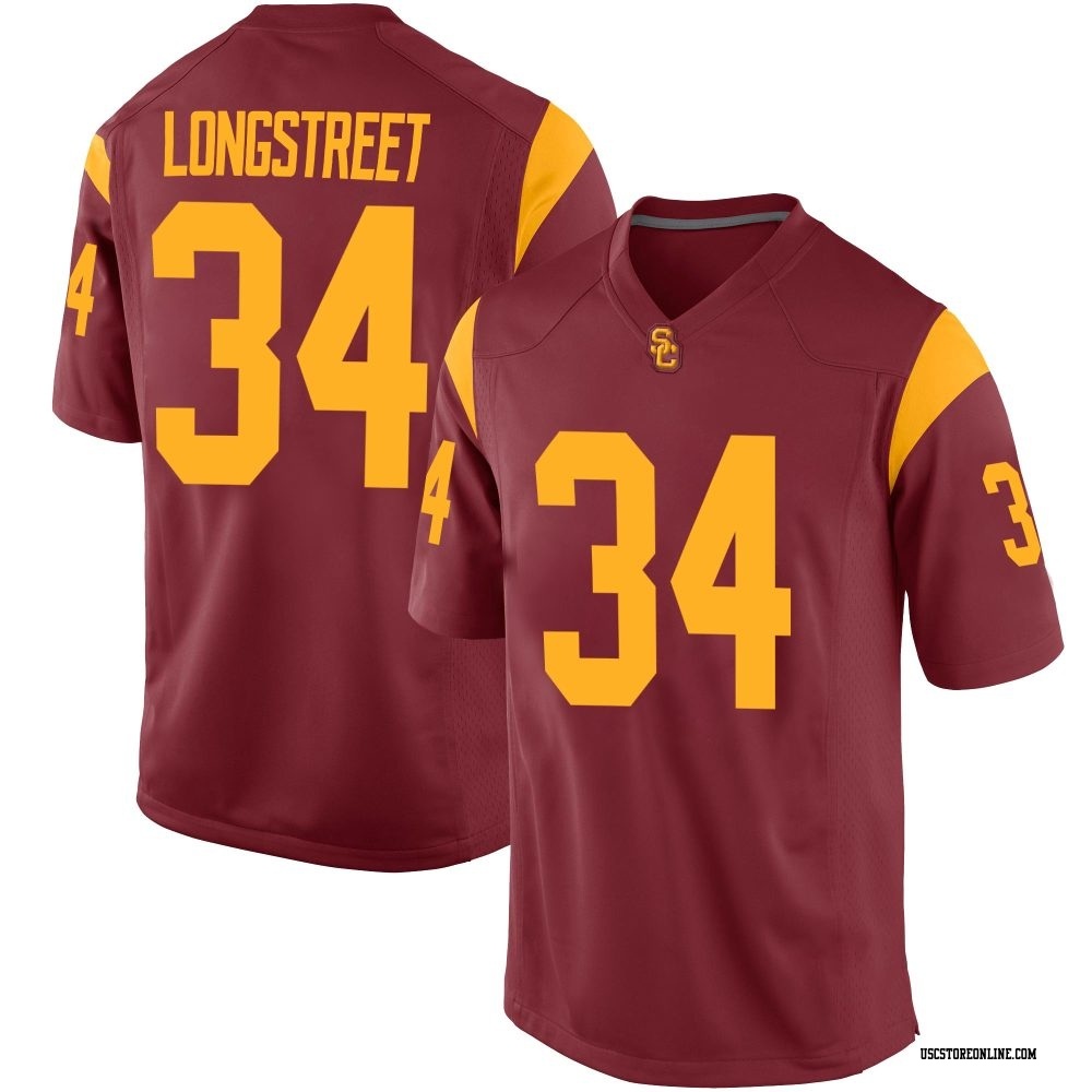 Kevin Longstreet Replica Youth USC Trojans Cardinal Football Jersey