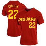 Michael Ryhlick Replica Women's USC Trojans Cardinal Vapor Two-Button Baseball Jersey