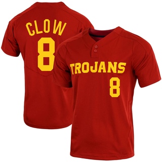 Nate Clow Replica Youth USC Trojans Cardinal Vapor Two-Button Baseball Jersey