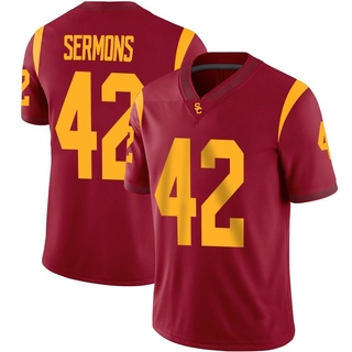 RJ Sermons Game Men's USC Trojans Cardinal Football Jersey