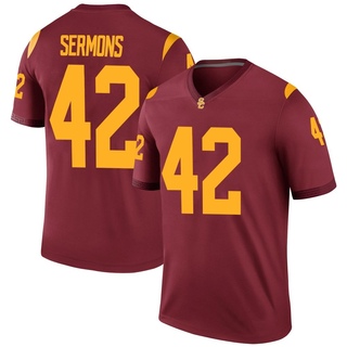 RJ Sermons Legend Youth USC Trojans Cardinal Football Jersey