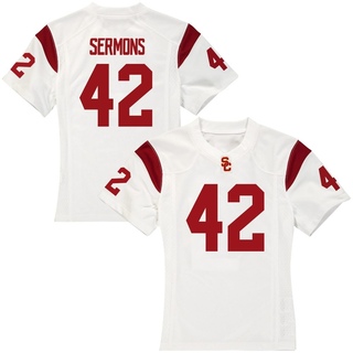 RJ Sermons Replica White Women's USC Trojans Football Jersey