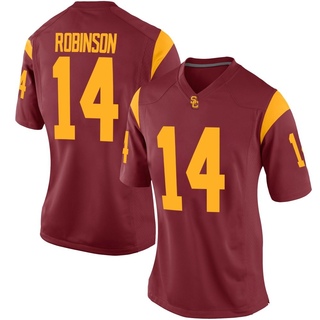 Ta'Mere Robinson Replica Women's USC Trojans Cardinal Football Jersey