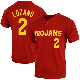 Tyler Lozano Replica Men's USC Trojans Cardinal Vapor Two-Button Baseball Jersey